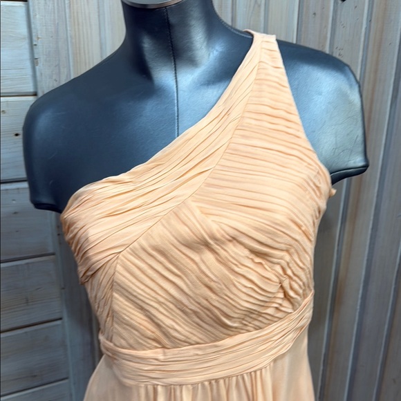 Ann Taylor Peach One-Shoulder Sundress - Picture 2 of 7